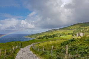 #Clifden castle and Atlantic Ocean